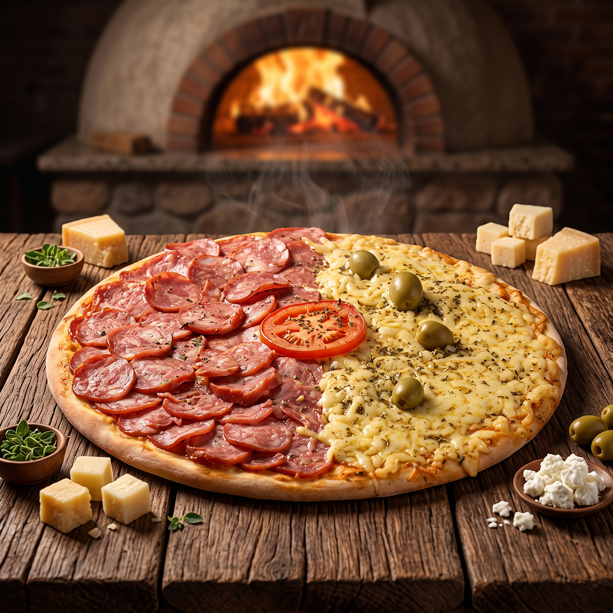 Fotografia de Alimento - Com Inteligência Artificial, transformamos o produto em uma cena gastronômica envolvente, com luz, cenário, cores, textura e atmosfera pensados para estimular os sentidos. O consumidor ainda não sentiu o aroma. Ainda não experimentou o sabor, mas a imagem já fez ele imaginar tudo isso. Fotografia que não apenas apresenta, mas provoca desejo.