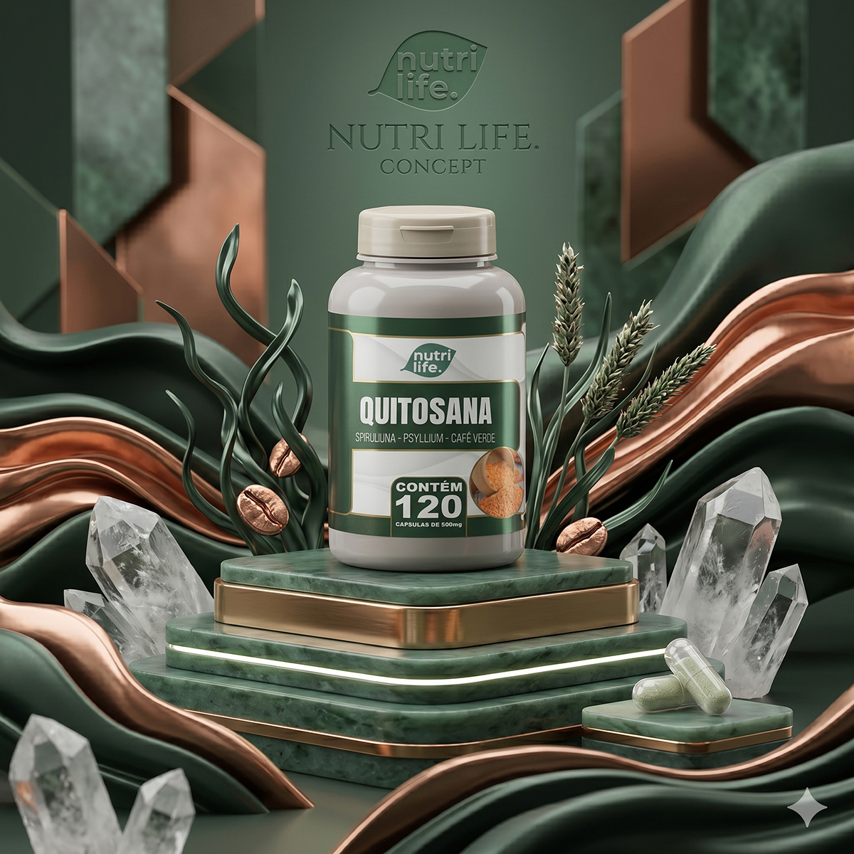 Fotografia de produtos profissionais de encapsulados e remédios